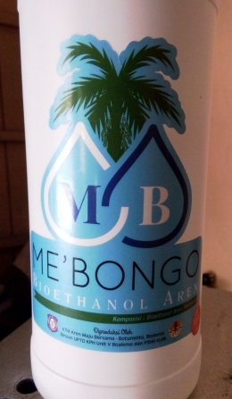 Me'Bongo produk alkohol turunan dari nira aren (Dokpri)