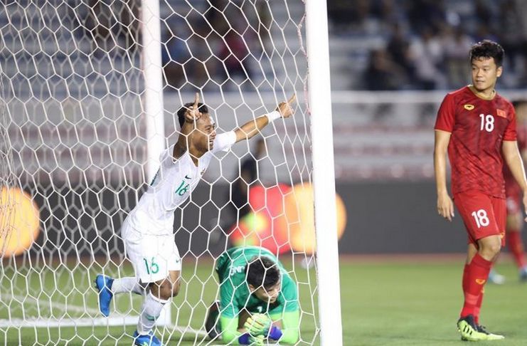 Timnas Indonesia sempat unggul melalui gol Sani Fauzi. (Kompas.com)