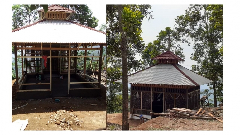 Proses Pembangunan Mushola Bukit Kompos | dokpri