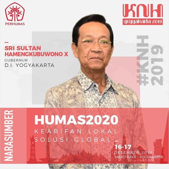 Sri Sultan Hamengkubuwono X pada KNH 2019, Yogyakarta. Dok. Perhumas