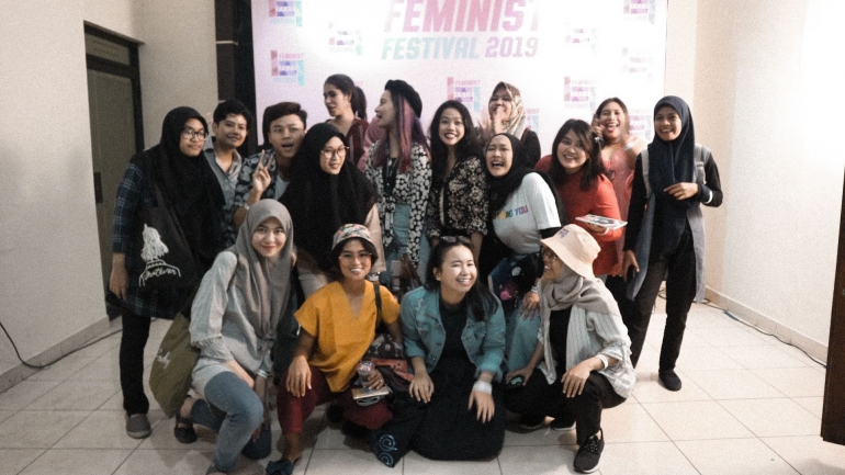peserta Workshop Womens March Indonesia dari berbagai Womens March daerah
