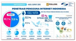 Penetrasi Pengguna Internet Indonesia (APJI, 2016)