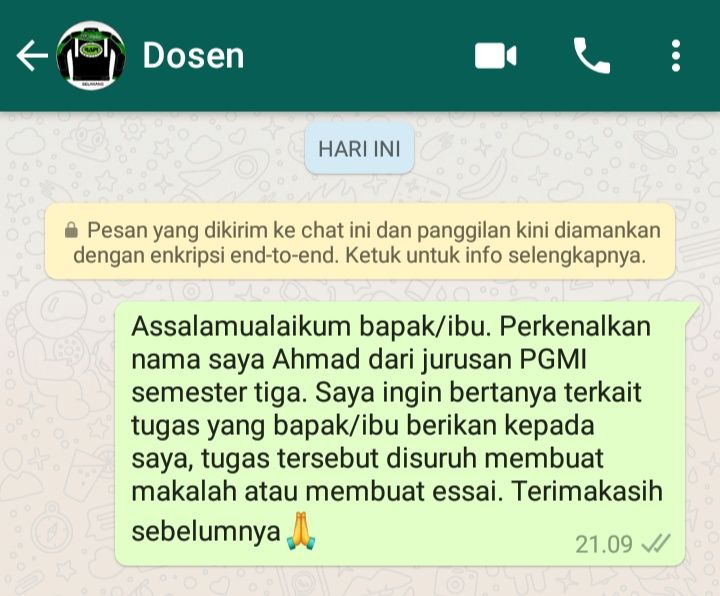 6 Etika Mengirim Pesan Kepada Dosen Yang Baik Dan Benar Halaman 2 ...