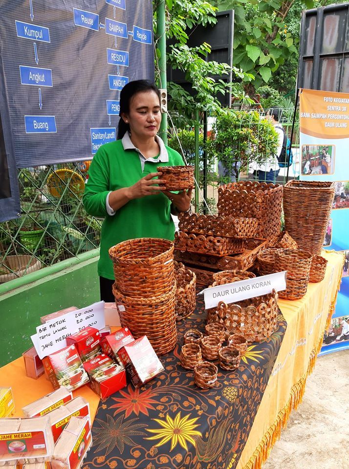 Sylvia Ermita, Ketua Bank Sampah Rawajati (dokpri)