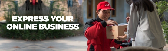 Slogan: Express Your Online Bussiness (image: J&T Express)