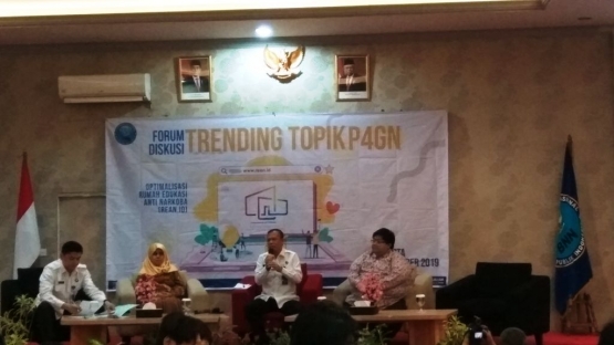 Diskusi Trending Topik P4GN Optimalisasi REAN.ID bertema Berkarya untuk Indonesia Bersih Narkoba, November 2019. (dok.windhu)