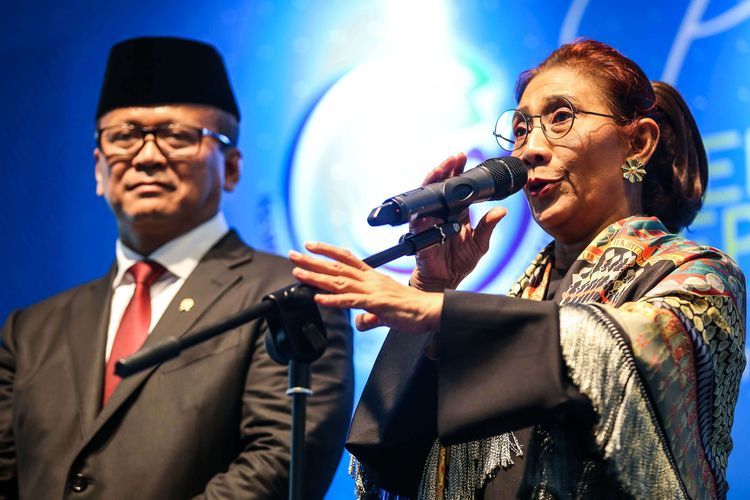 Edhy Prabowo dan Susi Pudjiastuti (Kompas.com)