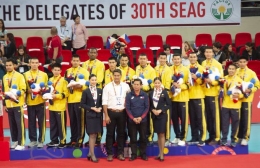 Timnas Voli Putra Indonesia meraih medali emas SEA Games 2019| Sumber: Twitter official SEA Games 2019 @The2019SEAGames