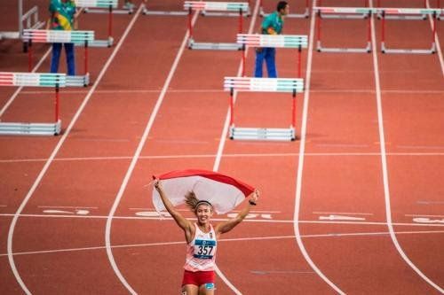 Emilia, atlet cabor atletik yang sumbangkan emas di Sea Games 2019. (Okezone.com)