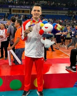 Sigit Adrian-Anggota Tim Bola Volley Putra SEA Games 2019 adal Desa Karangduwur Kec. Ayah Kab. Kebumen - Dok. KONI Kab. Kebumen
