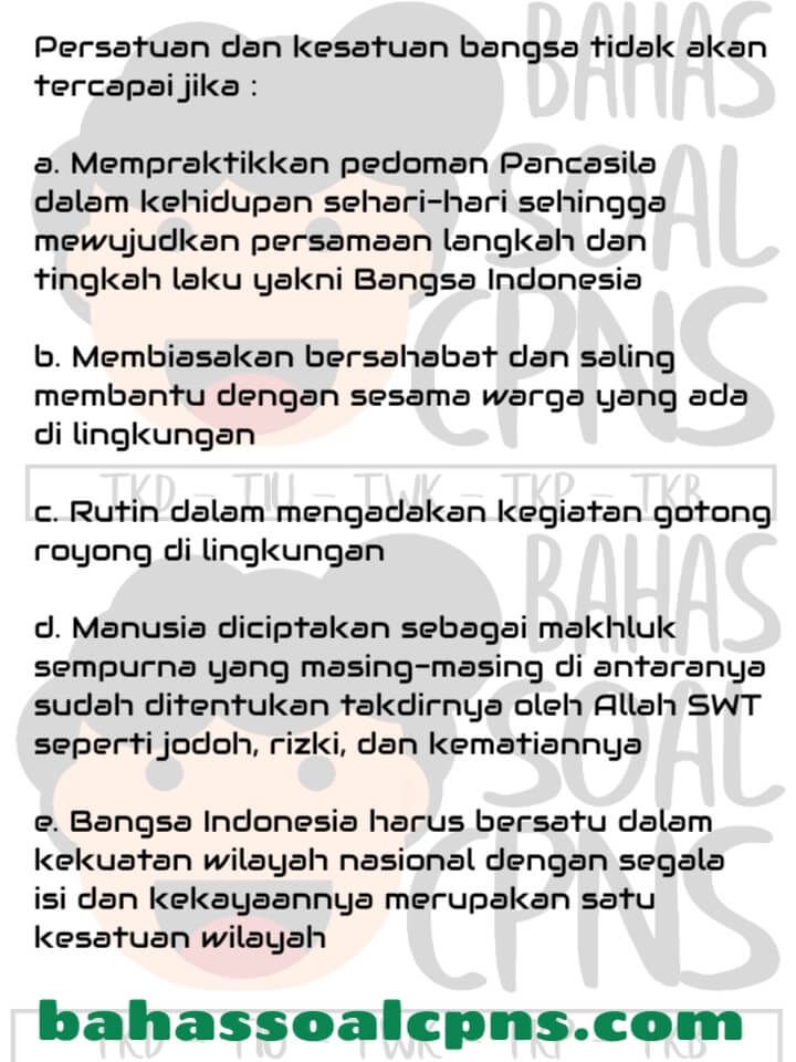 contoh tes pengamalan pancasila/sumber: https://bahassoalcpns.com/