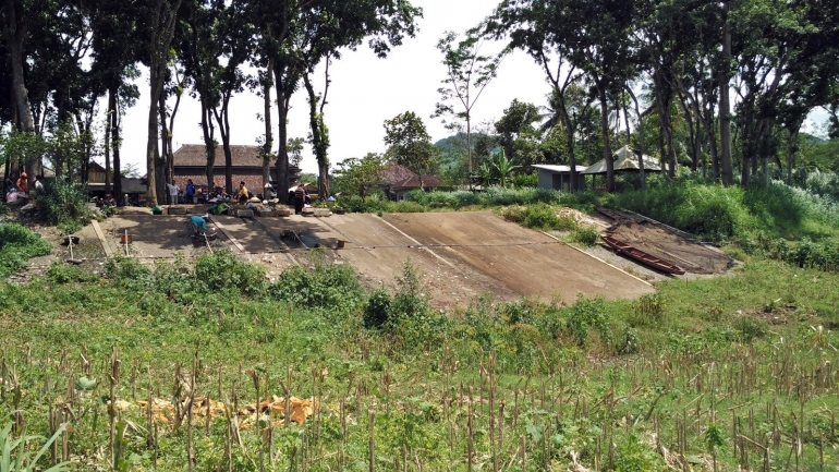 Bekas danau yang tersedimentasi. Dokumen Pribadi