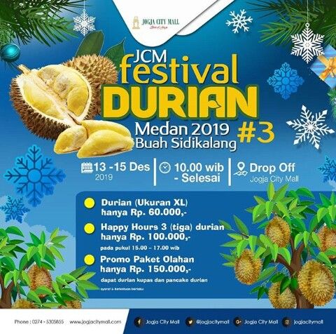Festival Durian/facebook Jogja City Mall