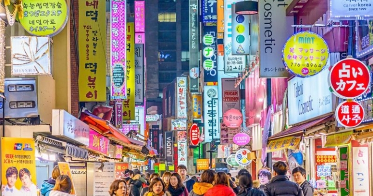 Myengdong Street. Sumber gambar: H.I.S Travel