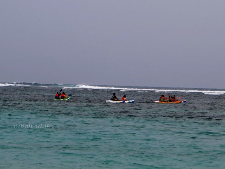 Berkanoria di Pantai Pandawa juga menyenangkan. Dokpri