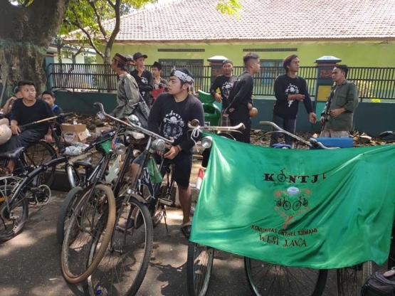 Komunitas Onthel Cimahi (Kontji) yang ikut meramaikan acara Gatreec 2019 (sumber foto: J.Haryadi)