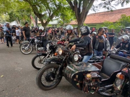 Komunitas Motor Antik Club yang berpartisipasi dalam acara Gatreec 2019 (sumber foto: J.Haryadi)