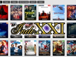 Tampilan situs unduh film ilegal yang terkenal di Indonesia. (Indozone.id)