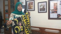 Ibu Siti Laela, penggagas Batik Betawi Terogong (dok.windhu)