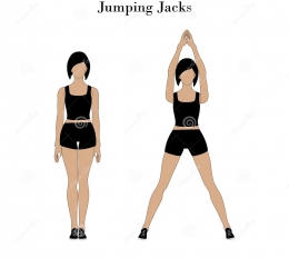 Jumping Jacks. Sumber photo website Dreamstime