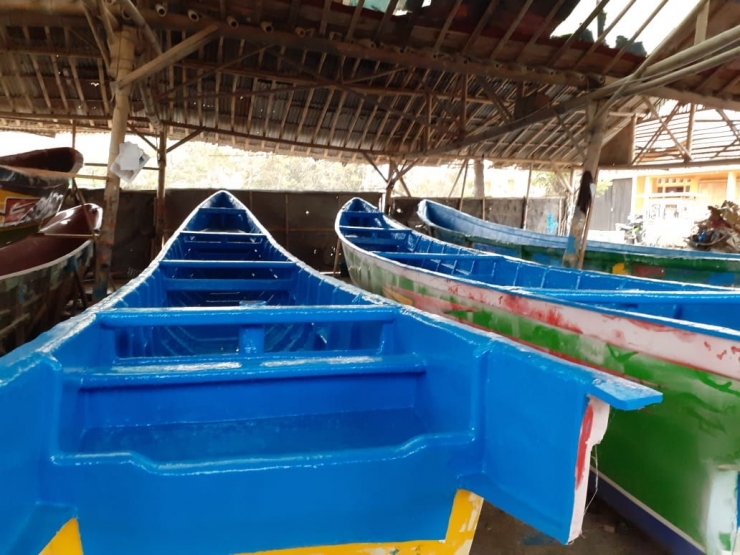 Pembuatan Perahu di desa Lengkong, dokpri
