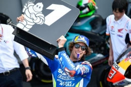 Alex Rins selepas menjuarai GP Amerika | Foto Motogp.com