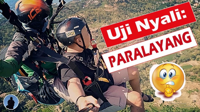 Paralayang di Puncak Joglo, Wonogiri. (Dokpri)