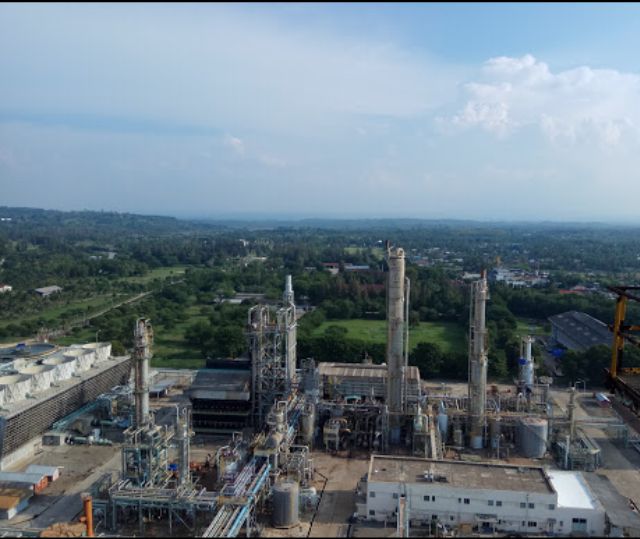 PT. Pupuk Iskandar Muda, pabrik pupuk terbesar ke dua di Sumatra.