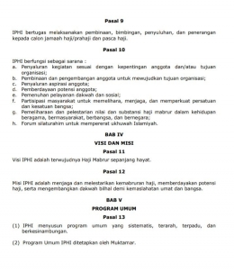 Keputusan Muktamar VI IPHI nomor 5 Tahun 2015 