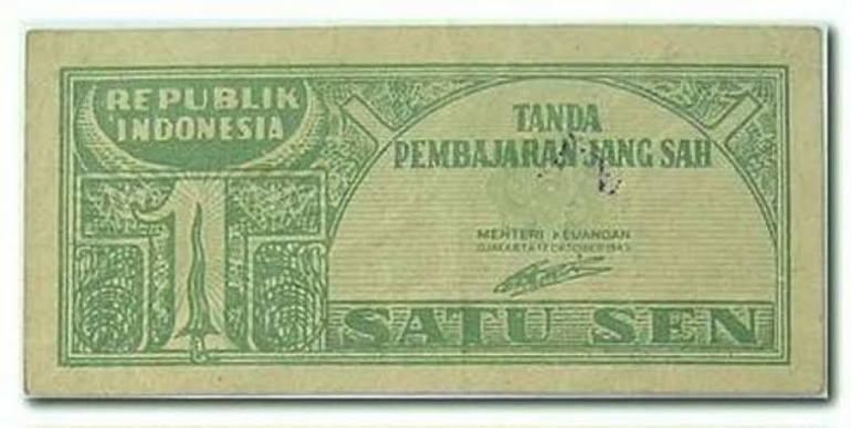 Uang pertama Republik Indonesia. (Foto: Kemenkeu RI)