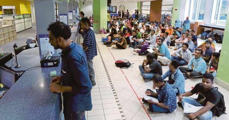 Imigran peserta program B4G di Malaysia (dok.nst.com.my)