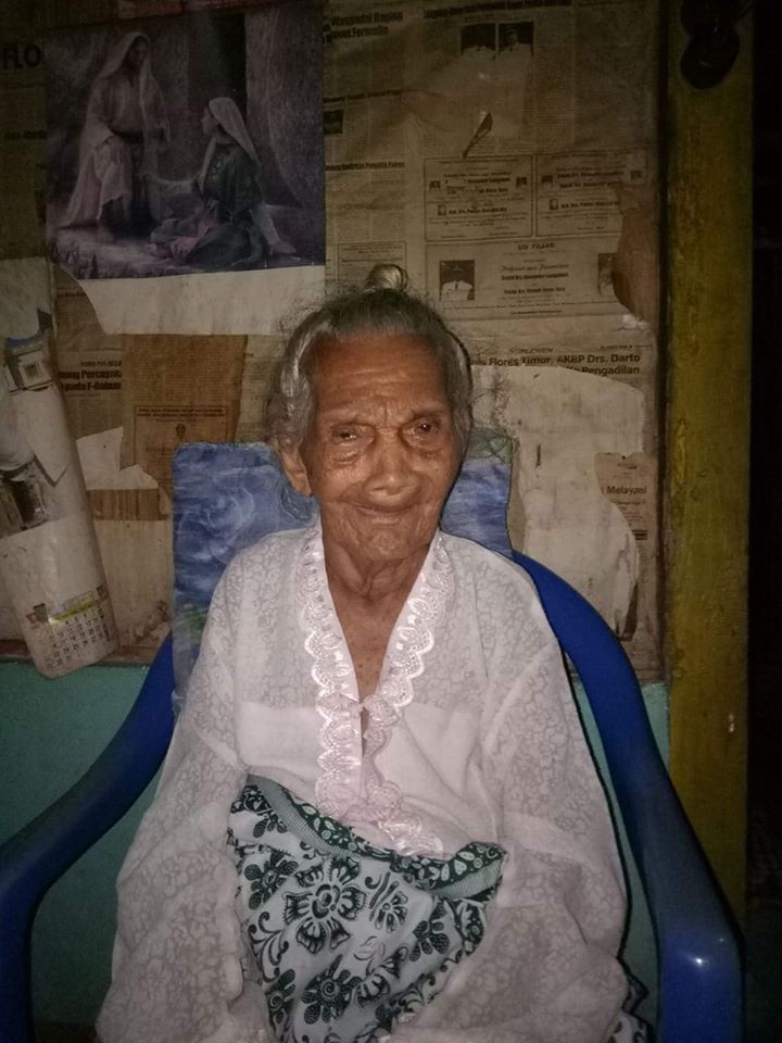 Yuliana Bohon Kwohon,nenek berusia 108 Tahun di desa Lemanu