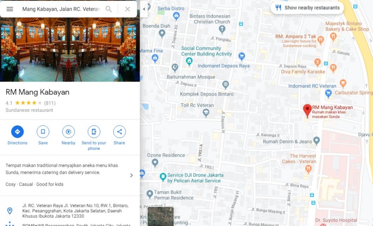 Google Maps, tangkapan layar dokpri