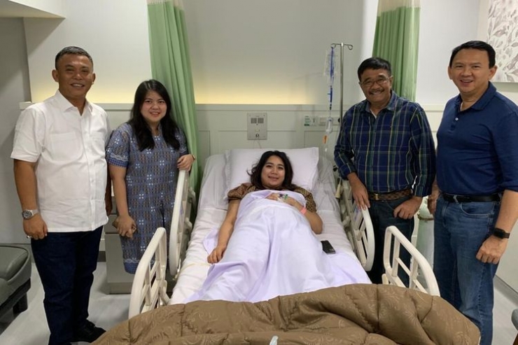 Istri Basuki Tjahaja Purnama, Puput Nastiti Devi melahirkan seorang anak, Senin (6/1/2020) | Dokumen Mantan gubernur DKI Jakarta Djarot Saiful Hidayat, dokumentasi Kompas