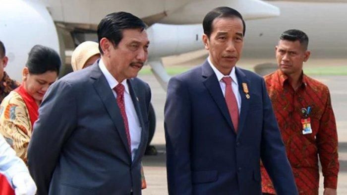 Menteri Luhut Binsar Pandjaitan dan Presiden Jokowi (Photo by President Office).