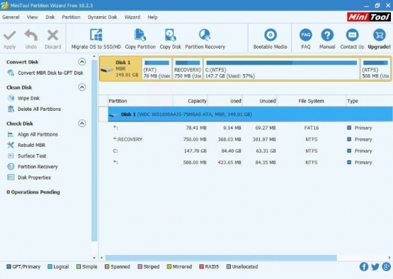 MiniTool Partition Wizard
