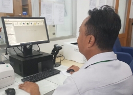Deskripsi : Teknologi generasi ke 4, Laboratory Information System (LIS) yang dimiliki RSKO Jakarta I Sumber Foto : dokpri RSKO Jakarta