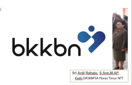 Logo Baru BKKBN dan Kadis Baru DP2KBp3A Kabupaten Flores Timur NTT--dokpri