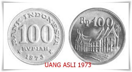 Koin Rp 100 1973 keluaran Bank Indonesia (Foto: bi.go.id)