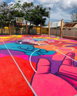 Sumber Gambar dari Branding Lapangan Basket Mural Art Ala Luar Negeri