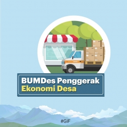 Ilustrasi: Bumdes Penggerak Ekonomi Desa. Sumber: IndonesiaBaik.Id