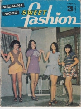 ilustrasi majalah fashion Indonesia tempo dulu-Foto: Koleksi Agus Sachari/Halo-halo Bandung.