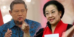 SBY dan Megawati, Pertarungan Tak Kunjung Henti (Sumber Gambar : Merdeka.com)