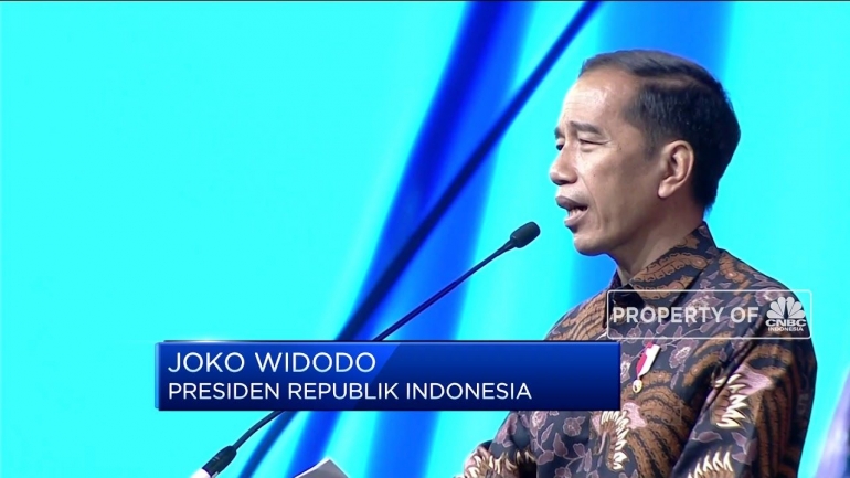 Presiden Jokowi. Sumber: Youtube CNBC Indonesia 