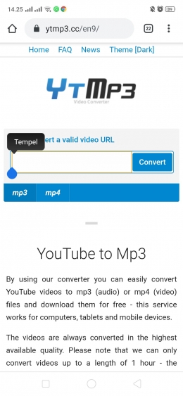 Screenshot web ytmp3.cc (dokpri)