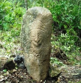 temuan arca megalitik di Situs Srobu (dokumen pribadi)