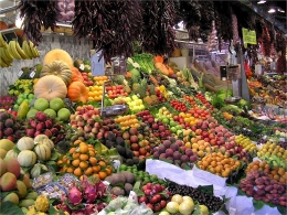 Ilustrasi pedagang buah. (pixabay.com)