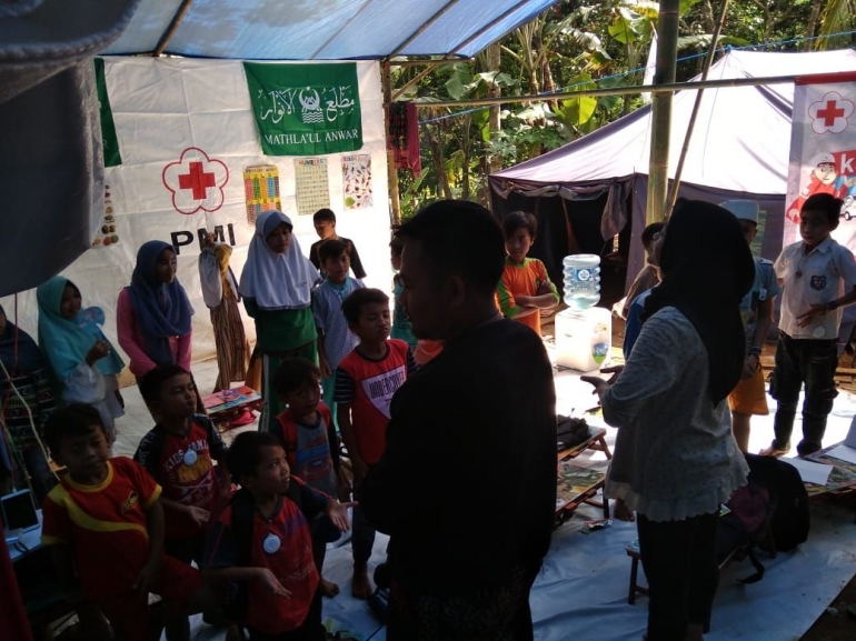 kegiatan trauma healing Himma Kota Serang