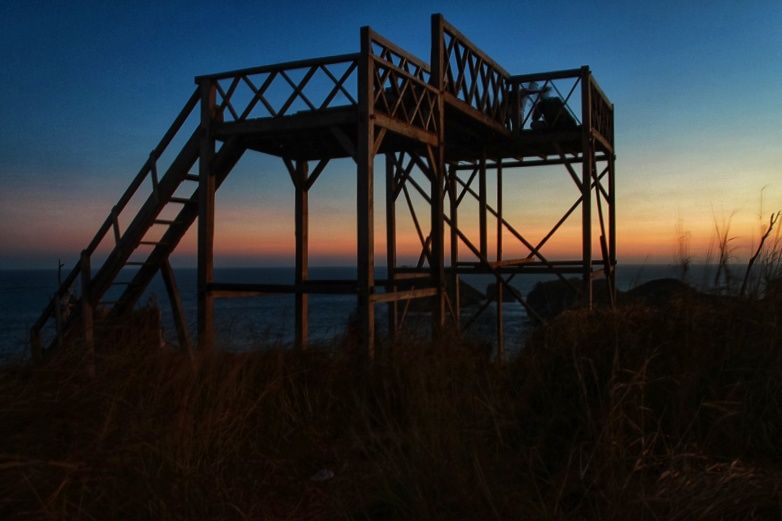 Seminggu saat saya kembali, sudah berdiri gardu pandang swadaya Pak Sinar pemilik lahan | Nanang Diyanto Beku
