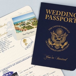 Wedding passport | Sumber: Weddinginvitationdesigner.com